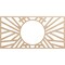Ekena Millwork Hoover Wood Fretwork Pierced Ceiling Medallion, Alder, 28"W x 14"H x 10 3/8"ID x 3/8"T CMWP28X14X0375HOAL - alternate 1